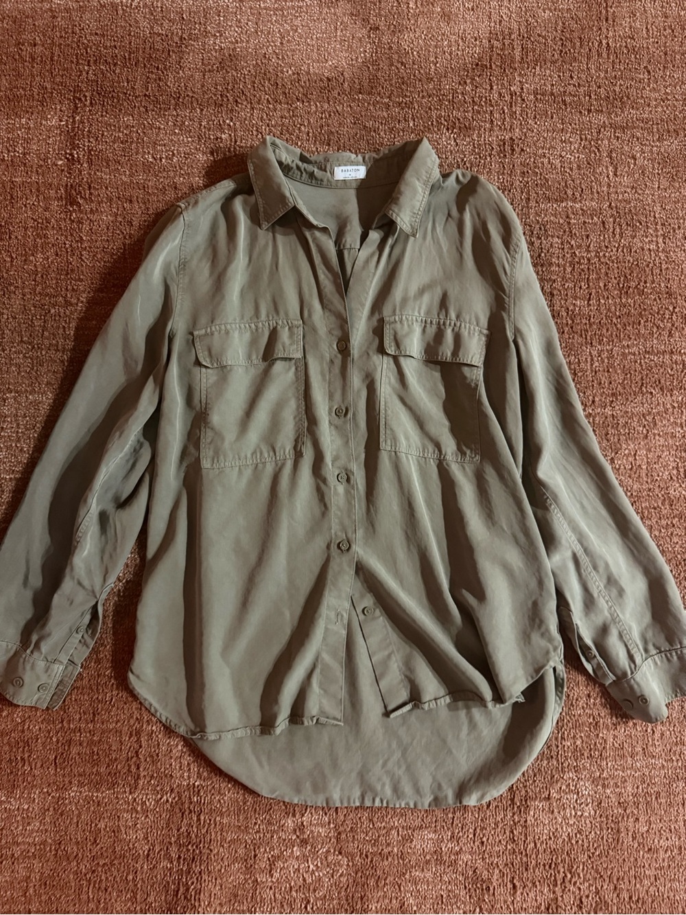 Aritzia Babaton utility button up shirt